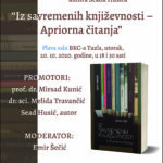 Najava promocije knjige ”Iz savremenih književnosti – Apriorna čitanja”